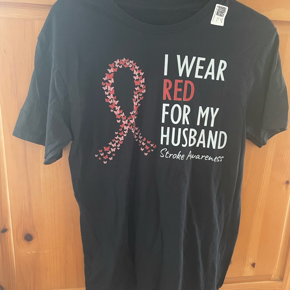 Stroke Awareness Support Shirt 🎗️❤️🖤 - Picture 5 of 11